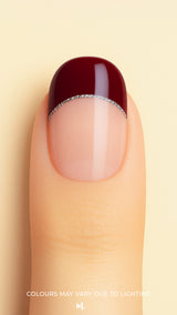 ‘Cherry Moon’ French Tip Nail Stickies