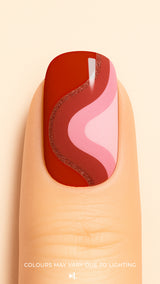 'Dried Rose' Nail Stickies