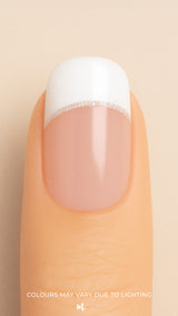 'Frosted Charm' French Tip Nail Stickies