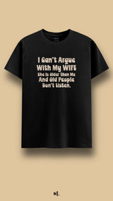 I can't argue with my wife
