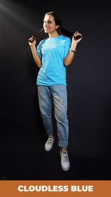 Unisex Cloudless Blue T shirt