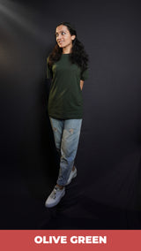 Unisex Olive Green T shirt
