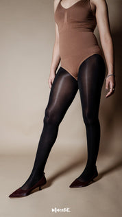 Glossy Semi-Sheer Silky Stockings