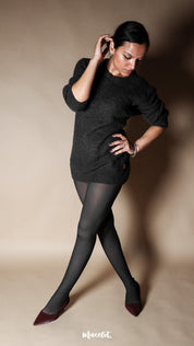 Sheer Fur-Lined Stockings