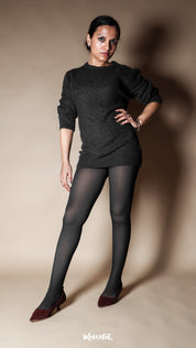 Sheer Fur-Lined Stockings