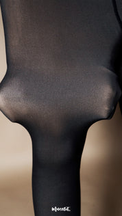 Sheer Fur-Lined Stockings