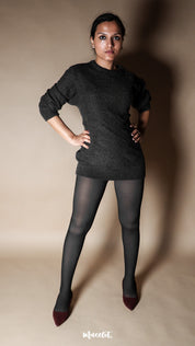 Sheer Fur-Lined Stockings