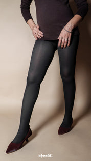 Sheer Fleece-Lined Stockings
