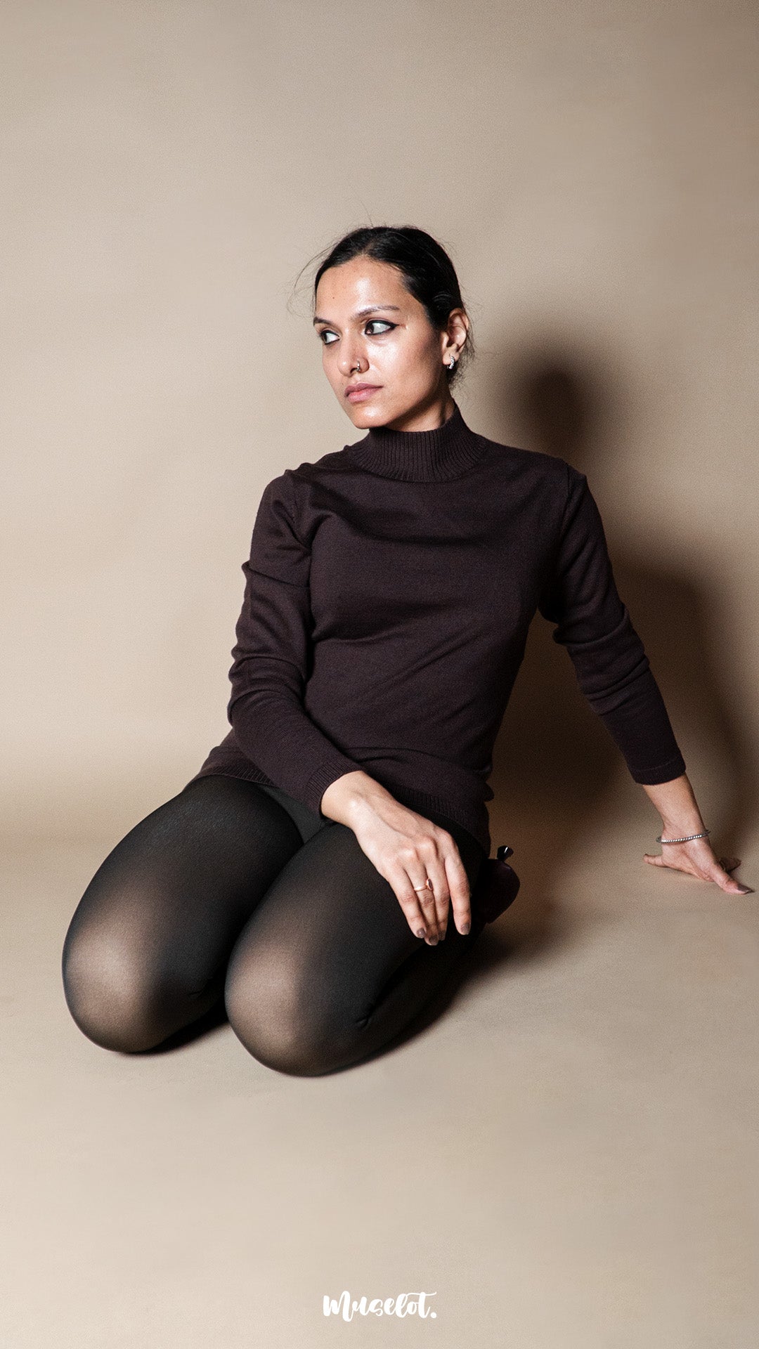 Sheer Fleece-Lined Stockings