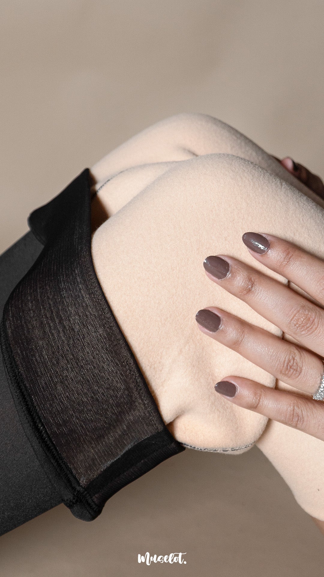 Sheer Fleece-Lined Stockings