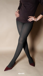 Sheer Fleece-Lined Stockings