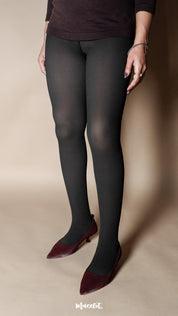 Sheer Fleece-Lined Stockings