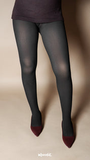 Sheer Fleece-Lined Stockings