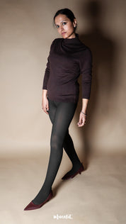 Sheer Fleece-Lined Stockings