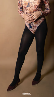 Semi Opaque Tear Proof Black Stockings