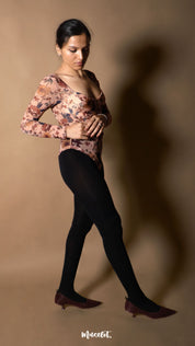 Semi Opaque Tear Proof Black Stockings