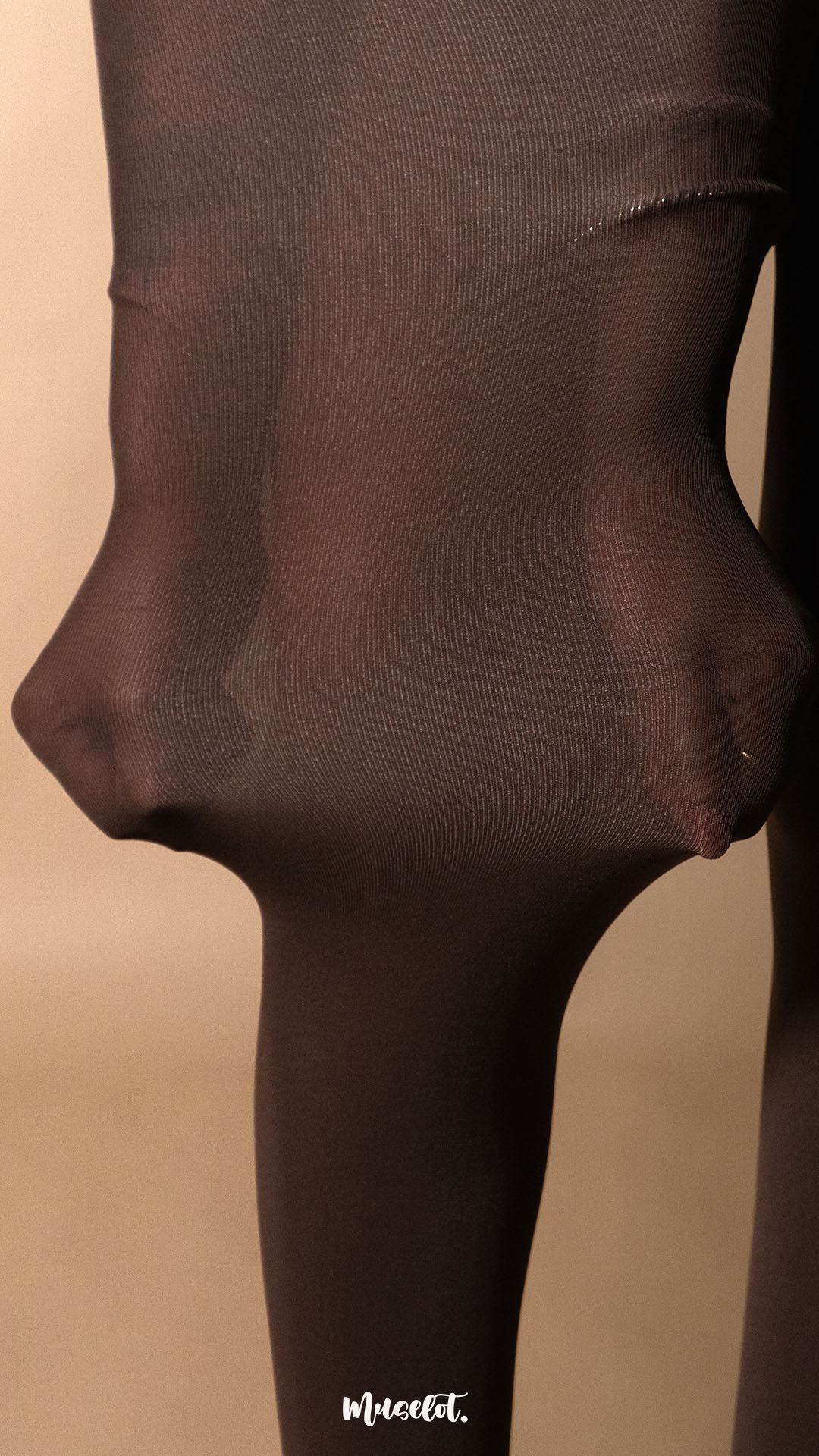 Semi Opaque Tear Proof Dark Brown Stockings