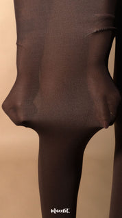 Semi Opaque Tear Proof Dark Brown Stockings