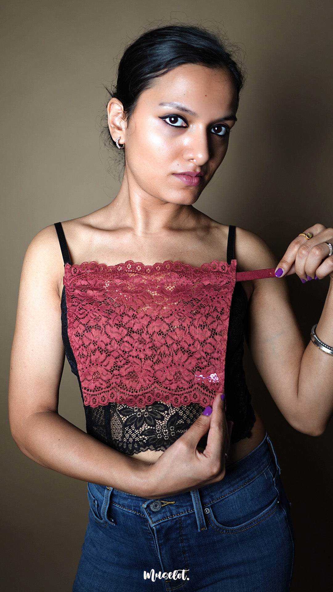 Berry Burgundy - Lace Mockers