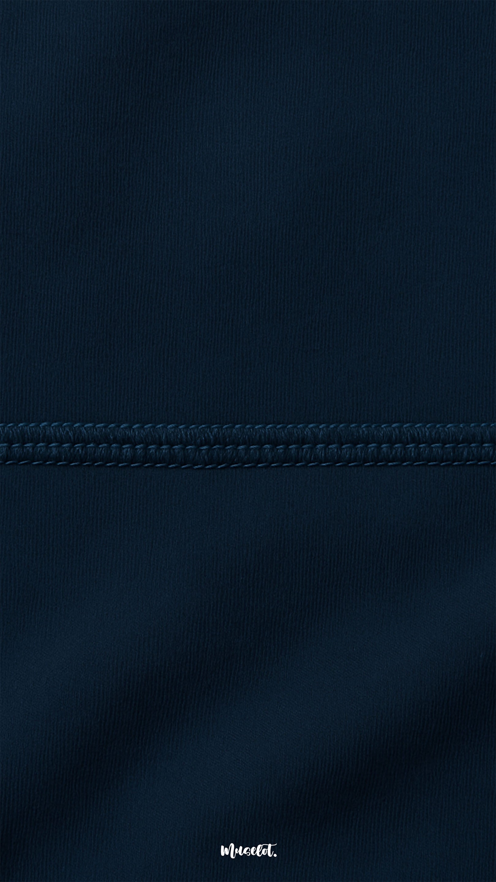 A detailed close-up of navy blue semi-opaque tights fabric with fine stitching, highlighting comfort, durability, and premium craftsmanship - Muselot
