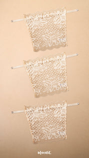 Muselot Lacy Mockers Pack of 3 – 3 Beige lace clip-on camisole cleavage cover for women