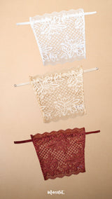 Lacy Mockers Pack of 3 – White, Beige, Burgundy