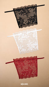 Lacy Mockers Pack of 3 – Black, White, Maroon
