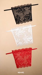Lacy Mockers Pack of 3 – Black, White, Red