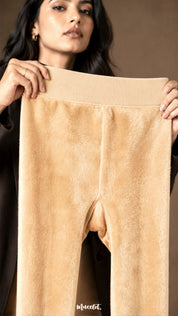 Furry Bliss Winter Warm Fur-Lined Stockings