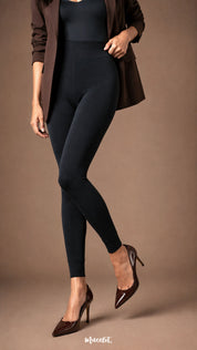 Furry Bliss Black Warm Stockings