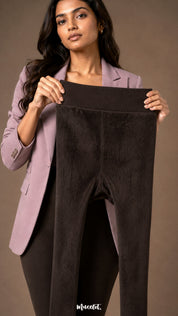 Furry Bliss Winter Warm Fur-Lined Stockings