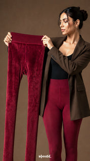 Furry Bliss Winter Warm Fur-Lined Stockings