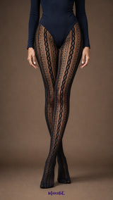 Heritage Braid Designer Lace Stockings