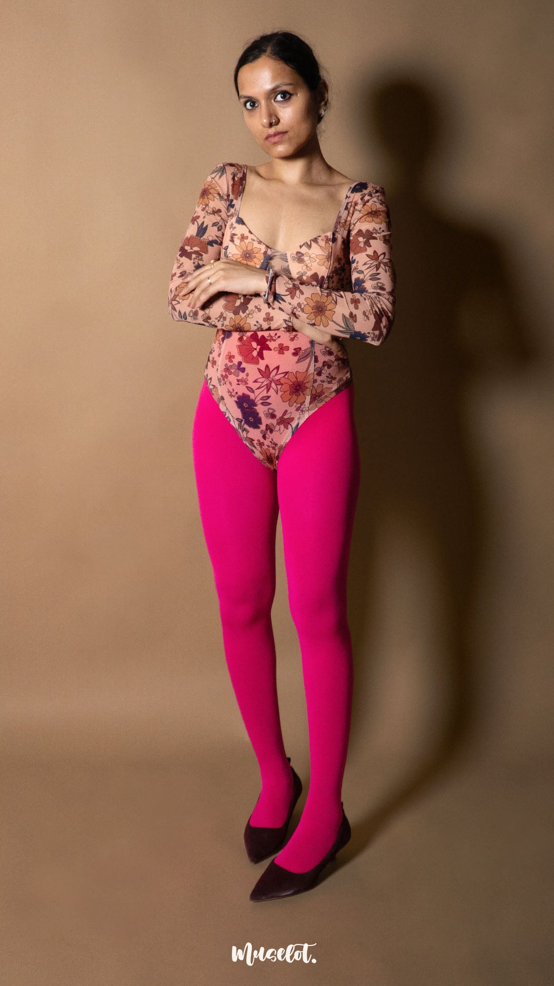 Semi Opaque Tear Proof Hot Pink Stockings
