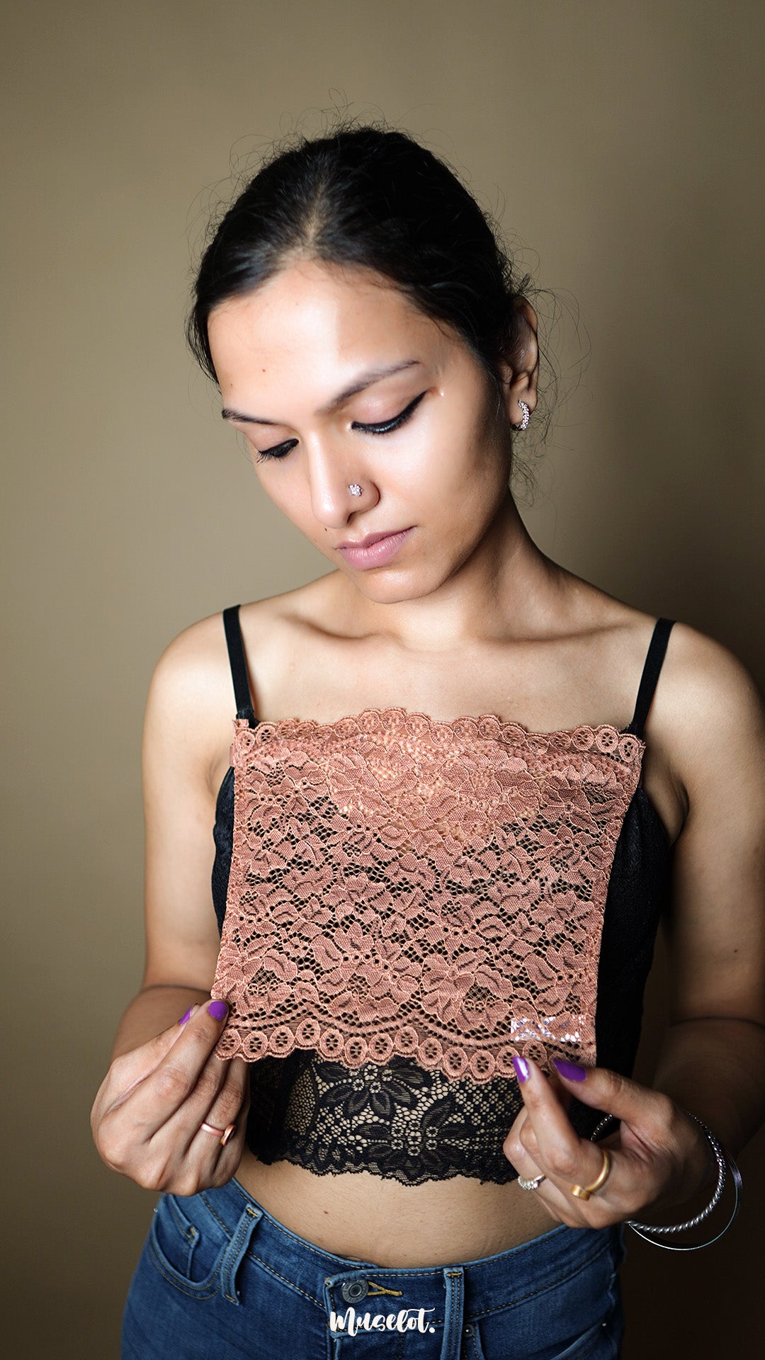 Toffee Beige - Lace Mockers