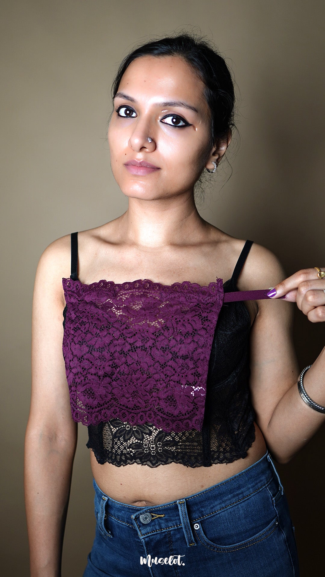 Plum Jam - Lace Mockers