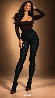 Wild Bloom - Layered Designer Stockings
