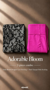 Adorable Bloom - Layered Designer Stockings