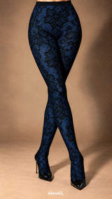 Moonlit Bloom - Layered Designer Stockings