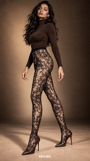 Golden Bloom - Layered Designer Stockings