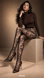 Golden Bloom - Layered Designer Stockings