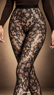 Golden Bloom - Layered Designer Stockings