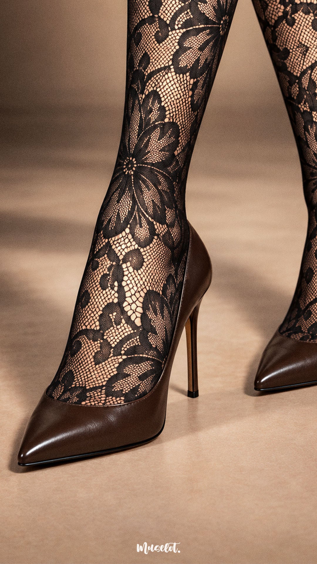 Golden Bloom - Layered Designer Stockings