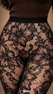 Golden Bloom - Layered Designer Stockings