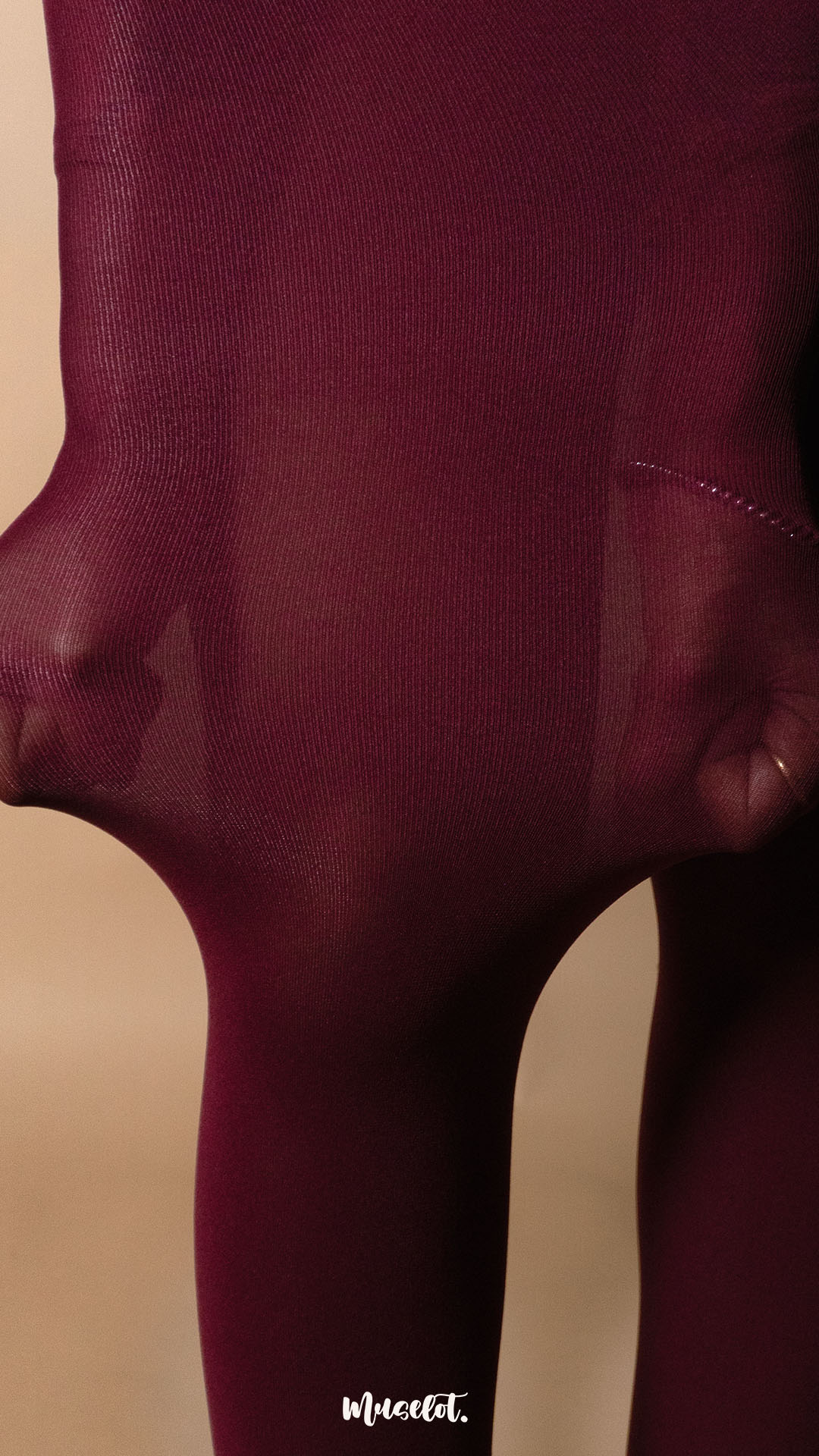 Semi Opaque Tear Proof Maroon Stockings