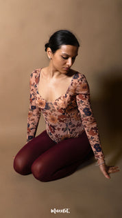 Semi Opaque Tear Proof Maroon Stockings