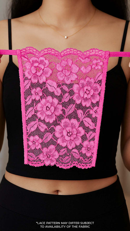 Lacy Neon Pink Mockers