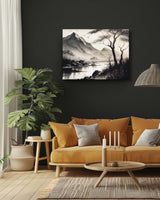 Silent Dawn watercolour canvas art