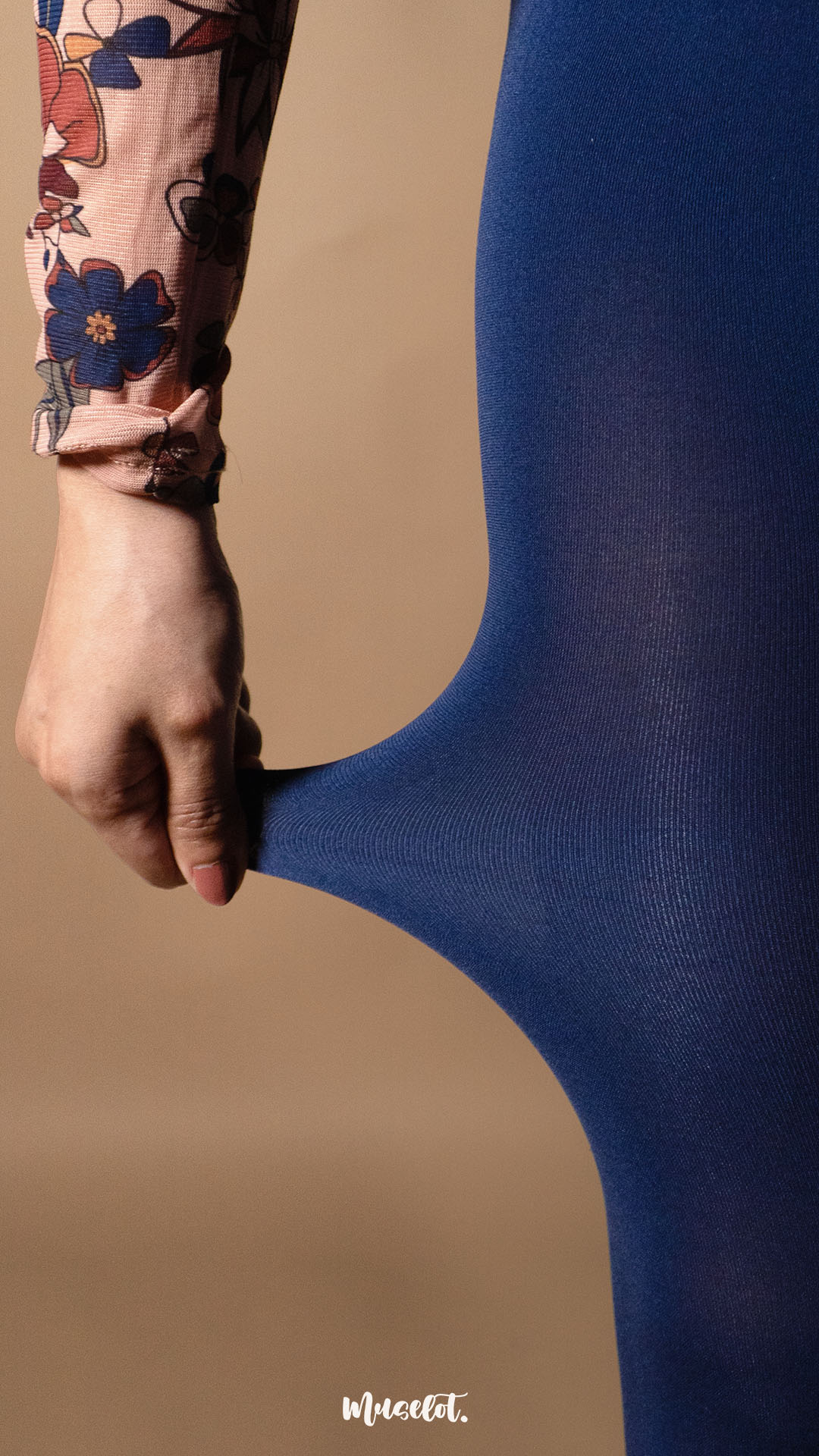 Semi Opaque Tear Proof Navy Blue Stockings