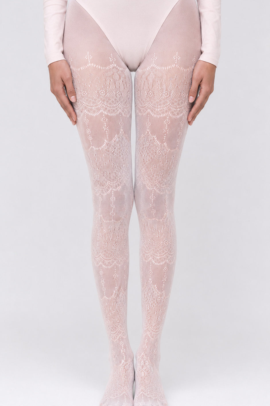 Majestic Ornate Designer Lace Stockings